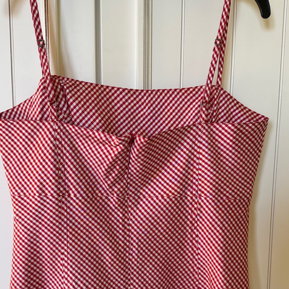 Elegant Red Gingham Ralph Lauren Dress size 6 - Picture 5 of 10